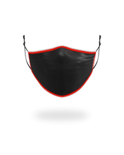 ADULT VERTICAL SHARK (BLACK) FORM-FITTING FACE MASK
