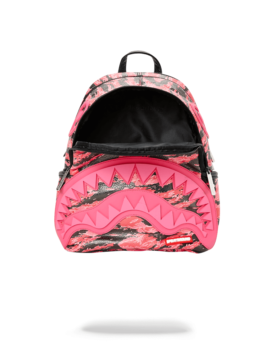 PINK TIGER CAMO SHARKMOUTH SAVAGE BACKPACK