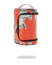 MONEY CAMO (RED) TOILETRY BAG