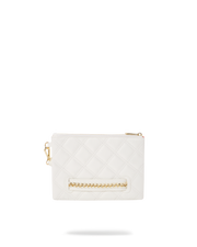 RIVIERA LE BLANC GOLD  CHAIN SHARK CROSSOVER CLUTCH