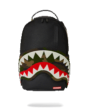 VELCRO SHARK - 3 INTERCHANGEABLE SHARKS BACKPACK (DLXV)