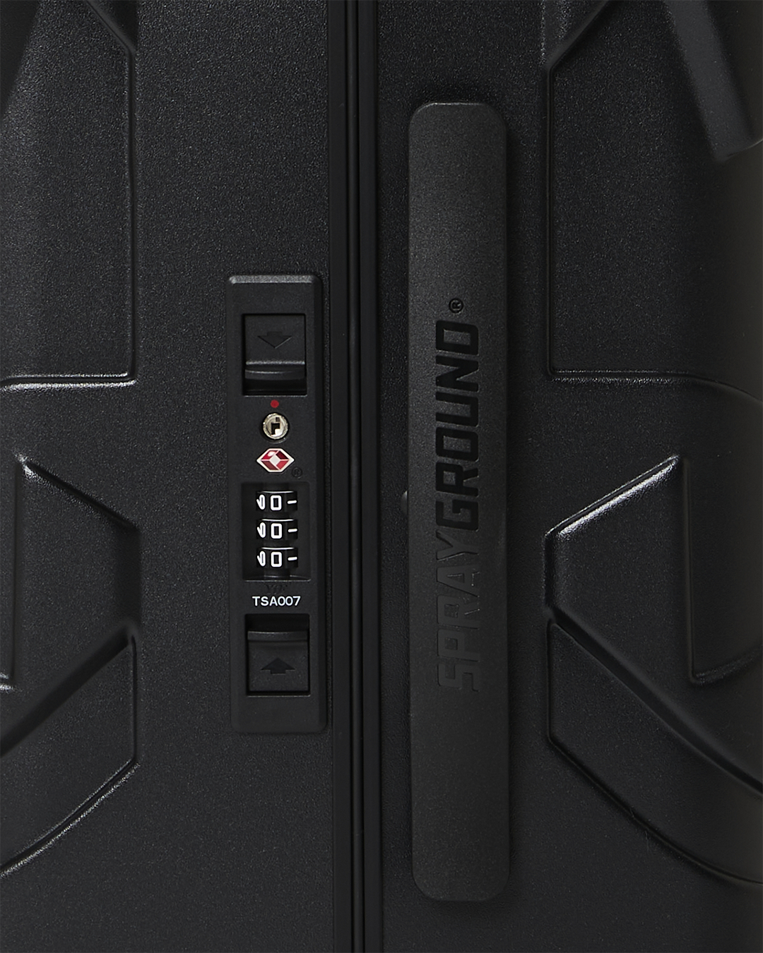 THE JOURNEY BEGINS SHARKITECTURE CARRY-ON LUGGAGE BLACK WITH EXTRA STICKERS