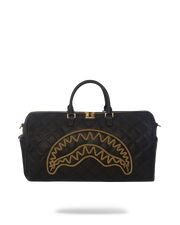 NOIR QUILT GOLD CHAIN SHARK DUFFLE