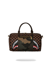 EXTERIOR GOLD ZIP POCKET SHARKS IN PARIS MINI DUFFLE