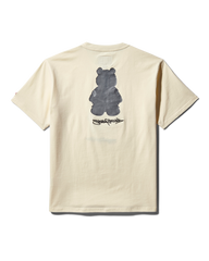 SHORT SLEEVE GRAPHIC MONEY BEAR T-SHIRT (APRICOT)