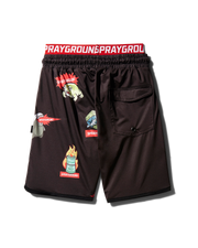 KIDS PATCH ALL-IN SWIM TRUNKS (BLACK)