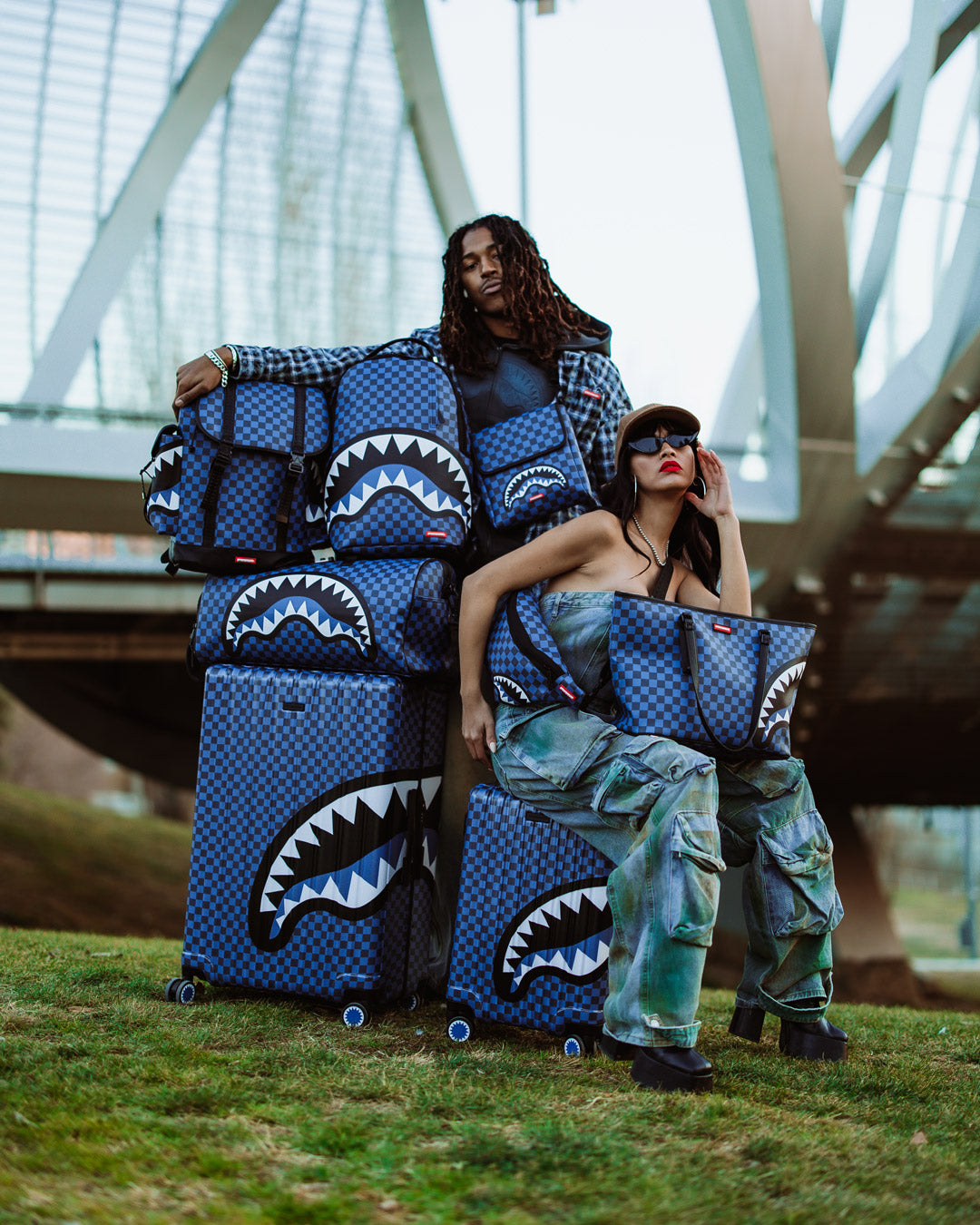MIDNIGHT MAGIC SHARKS IN PARIS MONTE CARLO BACKPACK